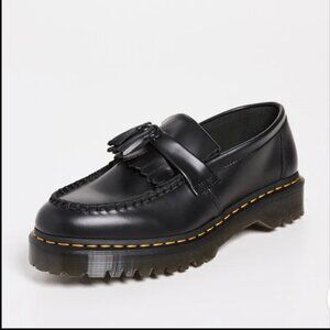 Dr. Martens Adrian Leather Platform Tassel Loafers 100% Smooth Leather